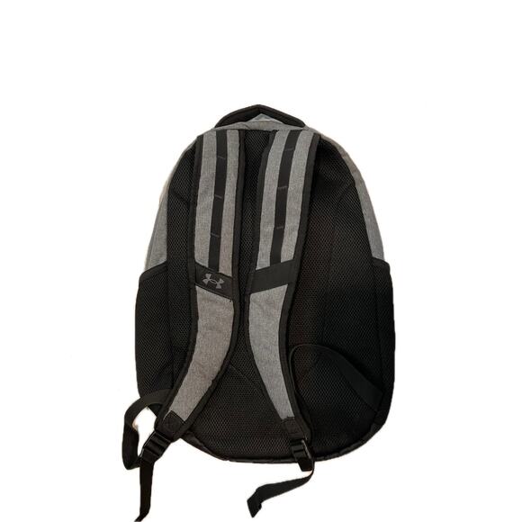 Under Armour Gray Black Hustle 6.0 Backpack - Picture 2 of 4